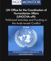 United Nations OCHA Report NGO Monitor